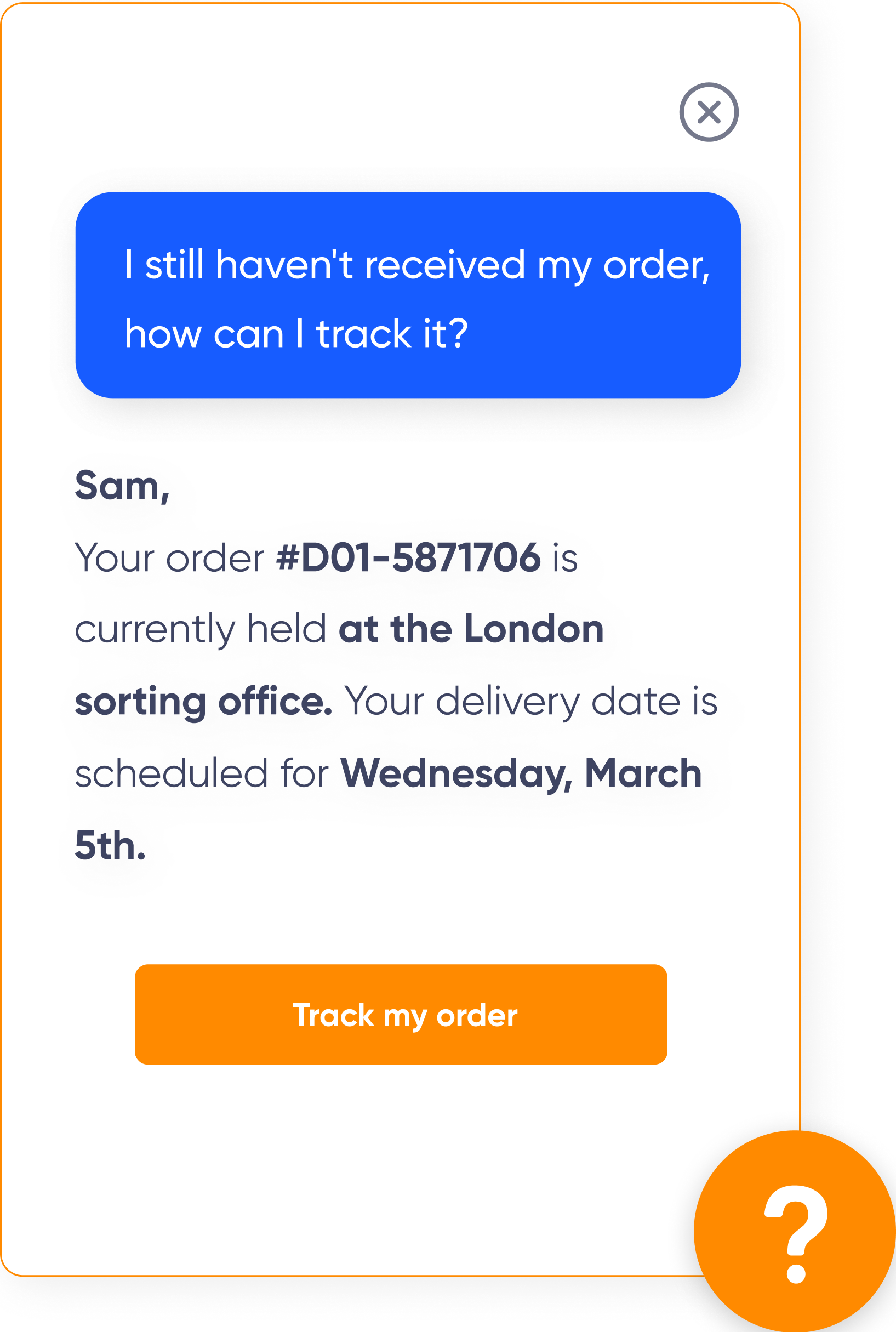 tracking order Smart Tribune solution